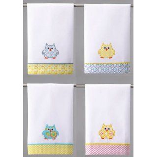 Happi Owls / Birds Kitchen Hand Towel Set, Assorted Colors