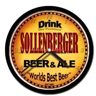 SOLLENBERGER beer and ale cerveza wall clock Everything