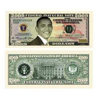 (10) Barack Obama 2009 Inaugural Commemorative Dollar Bill