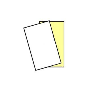 250 Sets, NCR Paper, 5887, Collated 2 Part (White, Canary