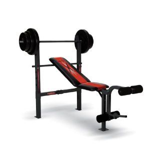  Competitor Weight Bench with 100 Pound Weight Set