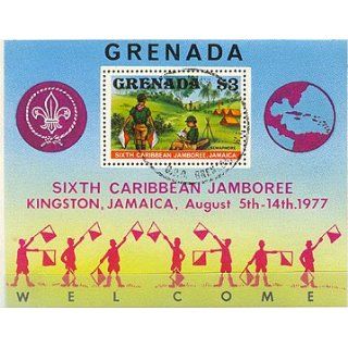 Grenada Stamps Souvenir Sheet Sixth Caribbean Boy Scout