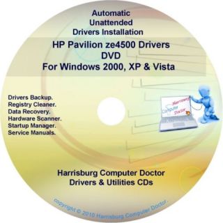 HP Pavilion ZE5600 Driver Recovery Restore Disc CD DVD