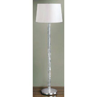 Lola Floor Lamp with Classic Drum Shade in Crystal Home
