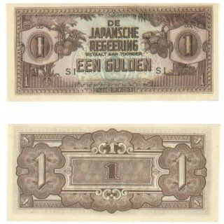 Netherlands Indies ND (1942) 1 Gulden Japanese Invasion Money, Pick