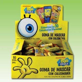 Sponge Bob/ Bob Esponja 80 Stickers Whit Chewy Gum Mexican Candy(bondy