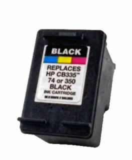 HP 74 (350) CB335 Inkjet Black Printer Ink Cartridge 50% MORE INK THAN