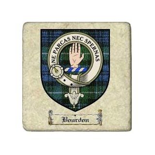 Bourdon Clan Badge Marble Tile