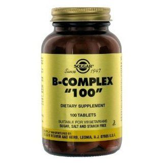 Solgar   B Complex 100, 100 mg, 100 tablets Health