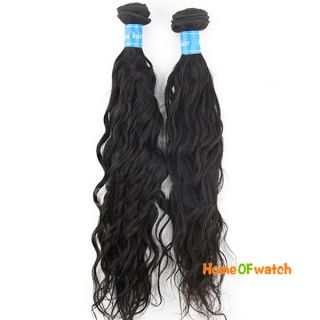 100 Real Black Natural Curly Virgin Hair Weaving Human Hair Extension