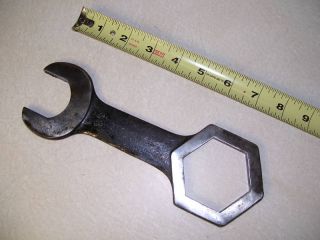 Wrench Implement Hubcap Antique 2 1 8 Box 1 7 16 Open End Vintage