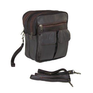 Man Bag with Cell Phone and Eyeglass Pockets by Leather