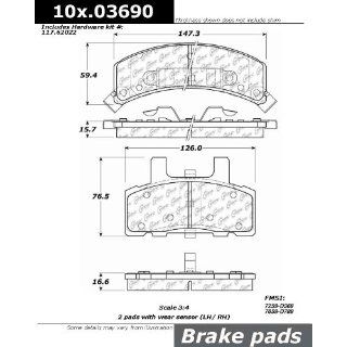 Centric Parts 105.03690 Disc Brake Pads :  : Automotive