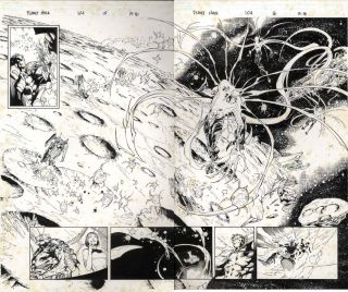   104 pages 15 and 16 by Carlo Pagulayan and Jeff Huet Planet Hulk DPS
