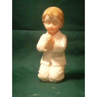 Kneeling Communion Boy Statue Cake Topper 4.5 Everything