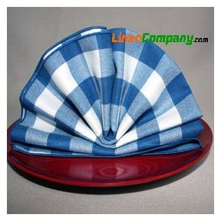 12 Each 108 Round Blue Wholesale Tablecloths CheckMate