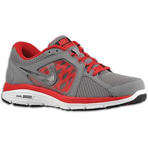 Nike Dual Fusion Run   Mens   Running   Shoes   Cool Grey/Gym Red