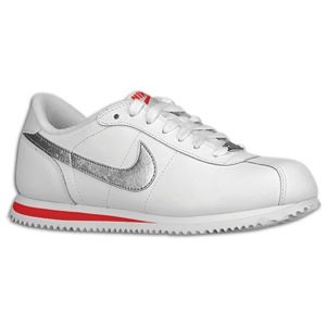 Nike Cortez Leather 06   Womens   Running   Shoes   White/Hyper Red