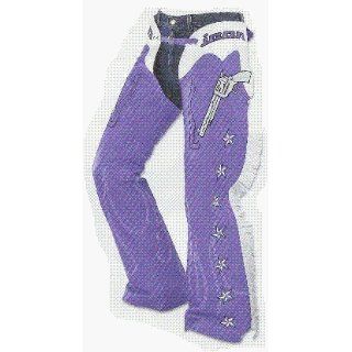ICON KITTY WOMENS LEATHER CHAPS PURPLE SM 2815 0015  