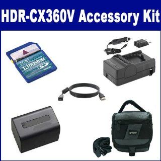 Sony HDR CX360V Camcorder Accessory Kit includes: SDM 109