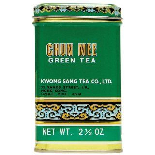 Roland Kwong Sang Tea, Chun Mee Green, 2.5 Ounce Tins (Pack of 6
