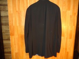 Hugo Boss Scorsese Movie Wool Mens Black 3 Button Suit Blazer Size 50L