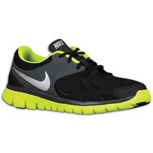Nike Flex Run   Mens   Running   Shoes   Black/Volt/Anthracite