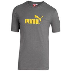 PUMA #1 Logo S/S T Shirt   Mens   Casual   Clothing   Castle/Lemon