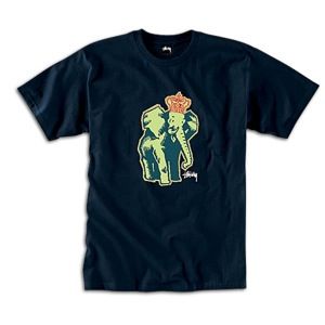 Stussy Elephant T Shirt   Mens   Skate   Clothing   Indigo/Green