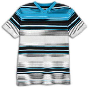 Southpole Engineered Stripe V Neck T Shirt   Mens   Casual   Clothing