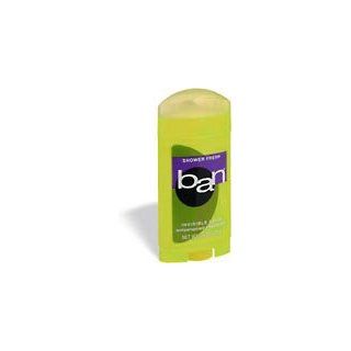 Ban Invisible Solid Antiperspirant Deodorant, Shower Fresh