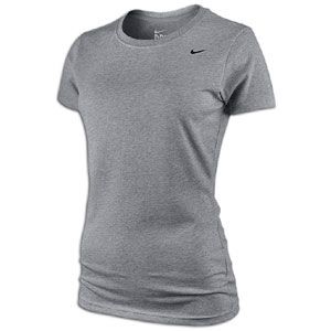 Nike Slim Fit Dri Fit Cotton Crew T Shirt   Womens   Grey Heather