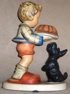Hummel Goebel Figurine Begging His Share 9 Boy Dog TMK 5