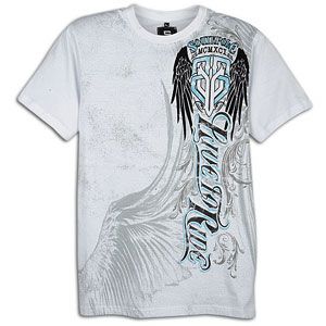 Southpole Flock Print S/S T Shirt   Mens   Casual   Clothing   White