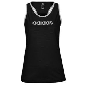 adidas Team Tank   Womens   Training   Clothing   Black/White