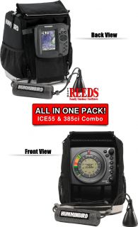 Humminbird Ice 55 385CI Flasher Fishfinder GPS Combo 700050 1
