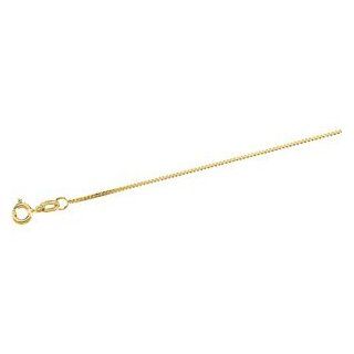 14K Yellow Gold Solid Box Chain 20 Inch GoldenMine