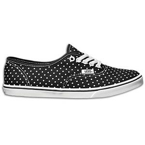 Vans Authentic Lo Pro   Womens   Skate   Shoes   (Polka Dot)Black