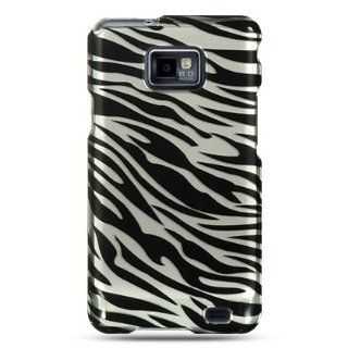 Crystal case with silver and black zebra design for the