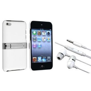 eForCity White with Chrome Stand Rear Case with FREE White