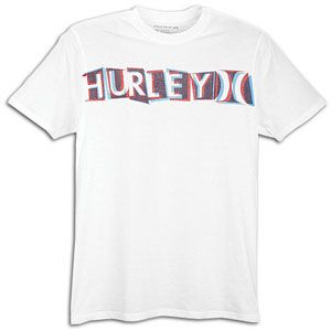 Hurley Offsetter S/S T Shirt   Mens   Casual   Clothing   White