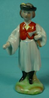 Hungarian Herend Porcelain Hand Painted “Peasant Girl with Hatchet