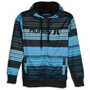 Hurley Texture Sherpa Full Zip Hoodie   Mens   Casual   Clothing