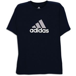 adidas Logo S/S T Shirt   Mens   Training   Clothing   Dark Navy