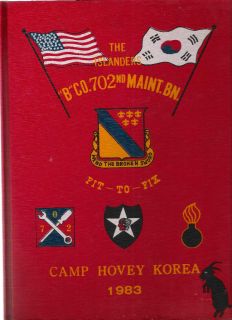 1983 Camp Hovey Korea Co B 702nd Maint BN Yearbook