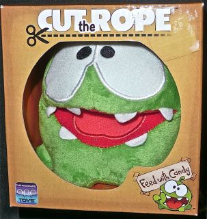 Cut The Rope OM Nom 5 Plush Hungry Toy Doll New w Free Shipping