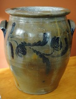   1840 50 HENRY GLAZIER Huntingdon Pennsylvania 4 Gal Stoneware Jar