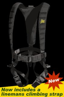 Hunters Safety System Harness Ultra Lite w Linemans Climbing Strap L