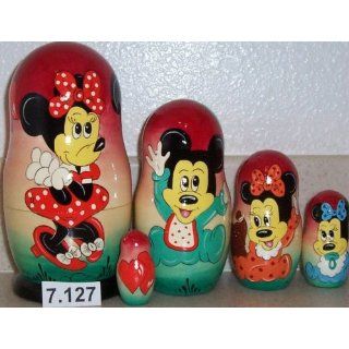  Mickey Mouse Micky Doll. 5 Pieces / 7 in Tall #7.127 