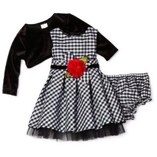 Youngland Baby Girls Infant Long Sleeve Shrug Dress 3 Piece